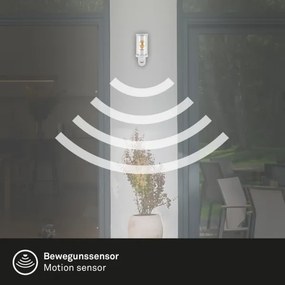 Aplică de exterior Briloner 3628-016 1xE27/12W/230V IP44 alb