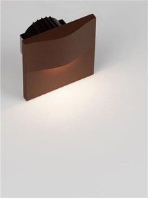 Spot aplicat perete exterior LED 3000K IP65 FLAC corten