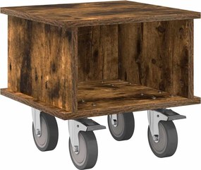 vidaXL Support TV Stejar fumuriu 37 x 35 x 35 cm Lemn compozit