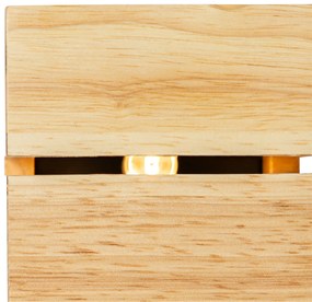 Aplică rustică din lemn de stejar 9,7 cm - Transfer Groove