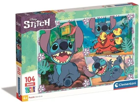 Disney Lilo și Stitch Plasma Blaster Puzzle maxi 104 piese Clementoni