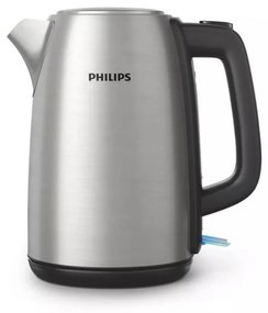 Cana electrica Philips Viva Collection HD9351 / 90, 2200W, 1.7 L, Metal, Oprire automata, Gri/Negru