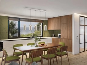 Lustra cu 5 pendule ceramice LED Alfara