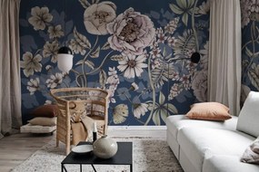 Fototapet, Spring Flower, Dark blue, Rebel Walls