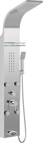 Mexen Adrox panel de duș cu gură de scurgere, crom - 7613-04-00
