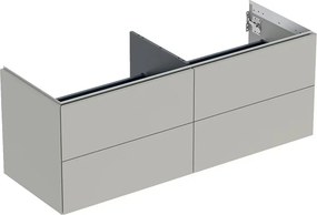 Dulap baza suspendat Geberit One greige mat 135 cm cu 4 sertare
