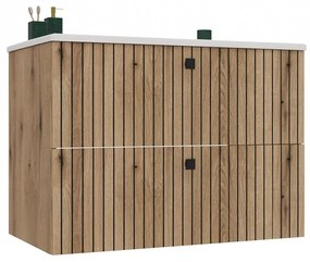 Dulap sub lavoar Terca 1 80 (stejar evoke) (cu lavoar). 1133038