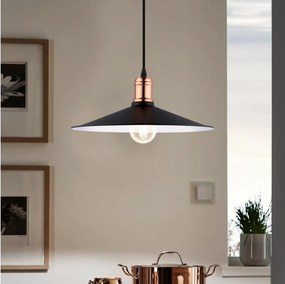 Eglo 49452 - Lustră suspendată pe cablu BRIDPORT 1xE27/60W/230V