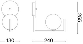 Lampă LED de perete Ideal Lux BIRDS 1xG9/3W/230V negru