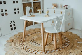 Set masuta cu scaunel copii ingeras alb