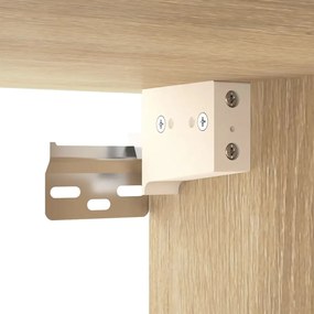Dulap de perete suspendat, stejar sonoma, 34,5x34x90 cm, lemn Stejar sonoma, 1
