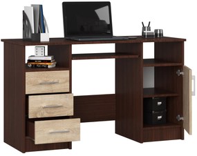 Masă PC Aziza (wenge + Stejar sonoma). 1069613