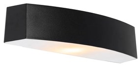 Aplică modernă de perete pentru exterior neagră IP44 - Bojan