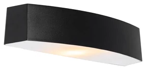 Aplică modernă de perete pentru exterior neagră IP44 - Bojan