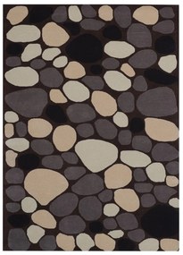Covor Stone Bedora, 200x300 cm, 100% lana, multicolor, finisat manual