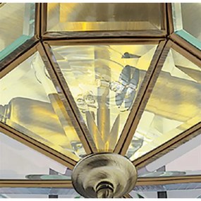 Plafonieră Searchlight 8235AB FLUSH 2xE14/60W/230V alamă