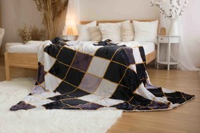 Pătură din microfibră cu lână sintetică