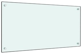 vidaXL Panou antistropi de bucătărie, alb, 80x40 cm, sticlă securizată