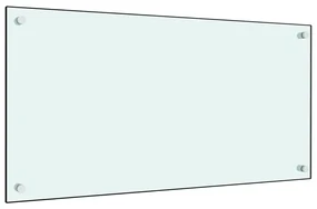 vidaXL Panou antistropi de bucătărie, alb, 80x40 cm, sticlă securizată