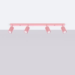 Brilagi - Lampă spot CRESTO 4x GU10/10W/230V, roz