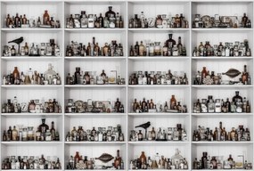 Fototapet, 3D Cabinet of Curios, Raw, Rebel Walls