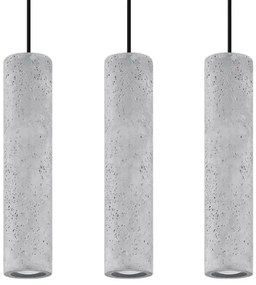 Sollux SL.0655 - Lustr LUVO 3xGU10/40W/230V beton/negru pe cablu