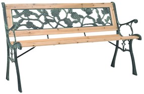 vidaXL Bancă de grădină, 122 cm, lemn
