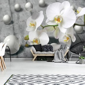 Fototapet - Orhidee albă (152,5x104 cm), în 8 de alte dimensiuni noi