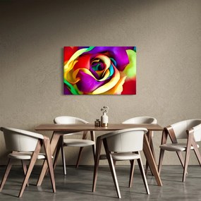 Tablou - Trandafir colorat (90x60 cm)