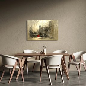 Tablou - Schiță a orașului (90x60 cm)