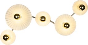 Osram - Aplica de perete PLISSEE 5xE27/15W/230V crem