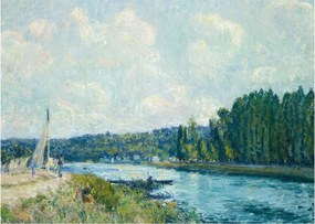 Tablou - Alfred Sisley, The Banks of the Oise, reproducere (70x50 cm)