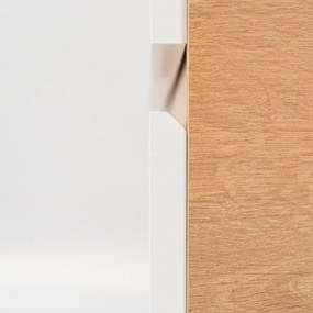 Mobilier complet de baie Vario Forte 80 stejar-alb