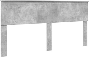 vidaXL Tăblie cap Gri din beton 180 cm Lemn compozit