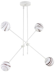 Lustra reglabila design modern ABSOS 4L alba