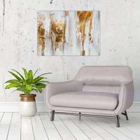 Tablou - Abstract auriu (70x50 cm)