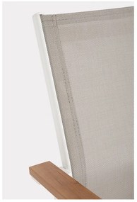 Scaune de grădină albe 4 buc. din metal Heta – Bizzotto