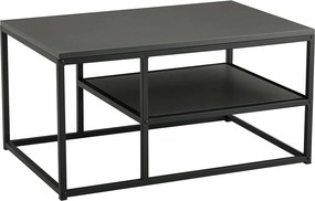 Masuta cafea BARMIO, gri grafit/negru, 90x60x45 cm