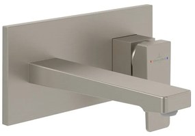 Baterie lavoar incastrata Villeroy&Boch Architectura Square nichel periat fara corp ingropat