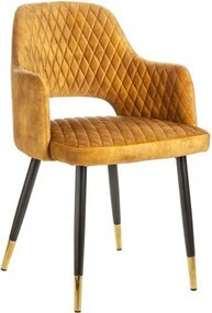 Set de 2 scaune elegante Paris galben mustar