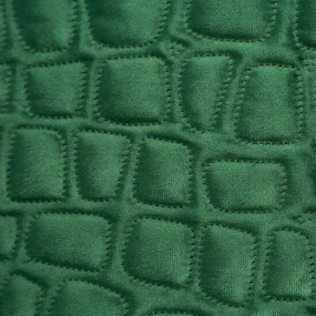 Cuvertură de pat de design SALVIA din catifea verde fină Lăţime: 220 cm | Lungime: 240 cm