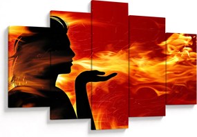 Tablou femeii în foc (150x105 cm)
