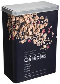 Recipient depozitare cereale Noire, metalic  18 x 10 x 24.5 cm