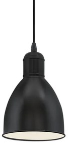 Eglo 55243 - Lustră PRIDDY suspendată pe cablu, 1xE27/60W/230V, negru