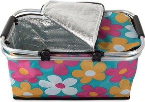 Cos termic pliabil pentru picnic, FLOWERS