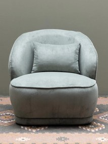 Fotoliu lounge kaki din stofă, „Nasrine”