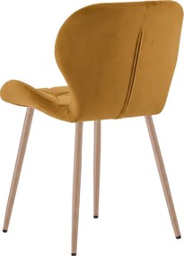 Scaun de masa MANGO VELVET, mustar