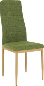Scaun COLETA NOVA, verde/fag, stofa clasica/metal, 41x49x96 cm