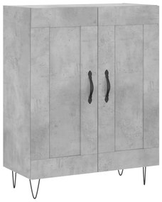 830192 vidaXL Servantă, gri beton, 69,5x34x90 cm, lemn compozit