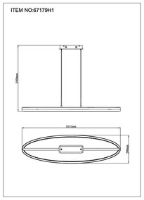 Lustra suspendata moderna LED CCT DELLA 67179H1 GL